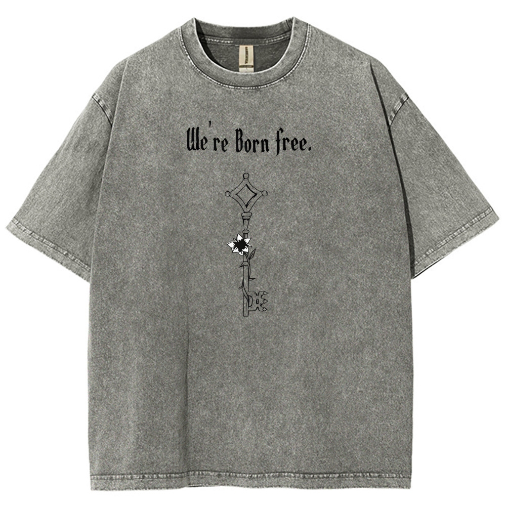 AOT Titan Unisex Fit Washed T-Shirt 2504009749