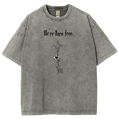 AOT Titan Unisex Fit Washed T-Shirt 2504009749