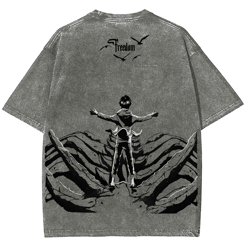 AOT Titan Unisex Fit Washed T-Shirt 2504009749