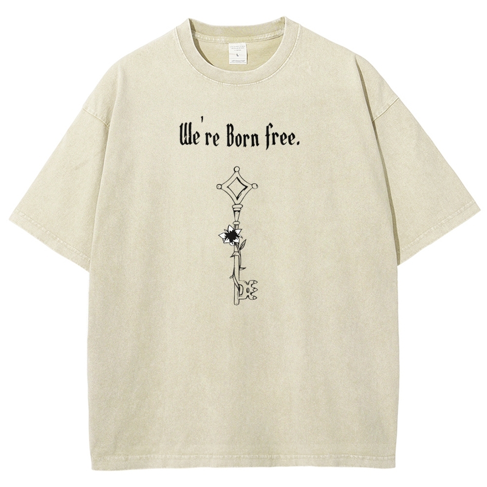 AOT Titan Unisex Fit Washed T-Shirt 2504009749