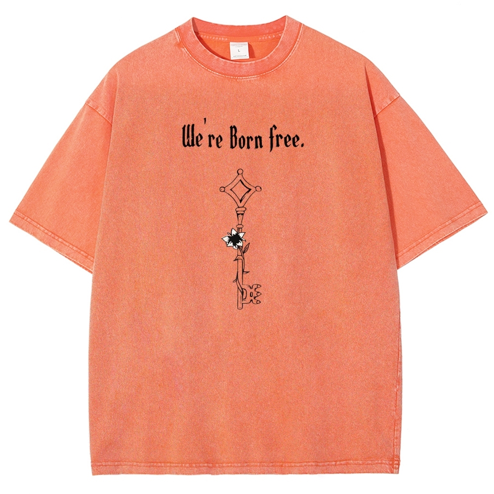 AOT Titan Unisex Fit Washed T-Shirt 2504009749
