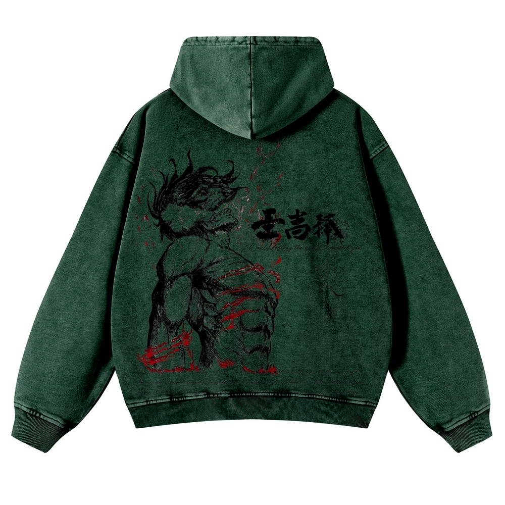 AOT Titan Casual Washed Hoodies 2506023916