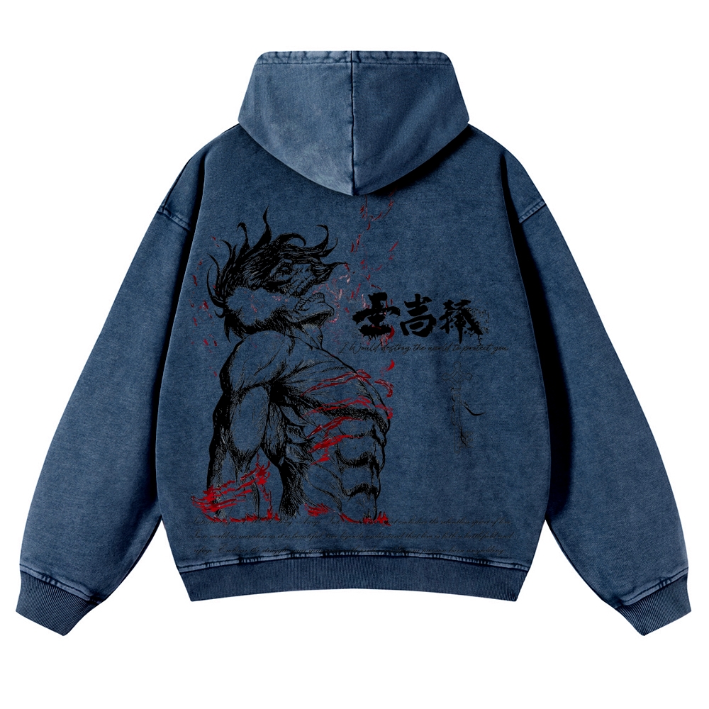 AOT Titan Casual Washed Hoodies 2506023916