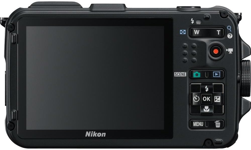 Nikthton COOLPIX AW100 16 MP CMOS Waterproof Digital Camera with GPS and Full HD 1080p Video (Black)