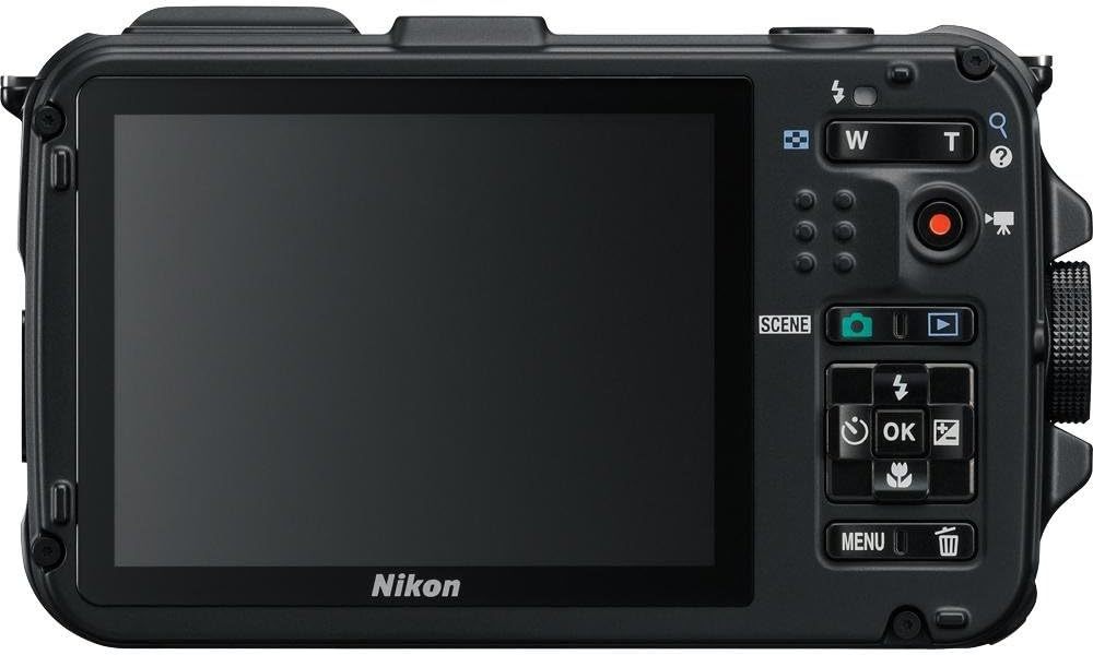 Nikthton COOLPIX AW100 16 MP CMOS Waterproof Digital Camera with GPS and Full HD 1080p Video (Black)