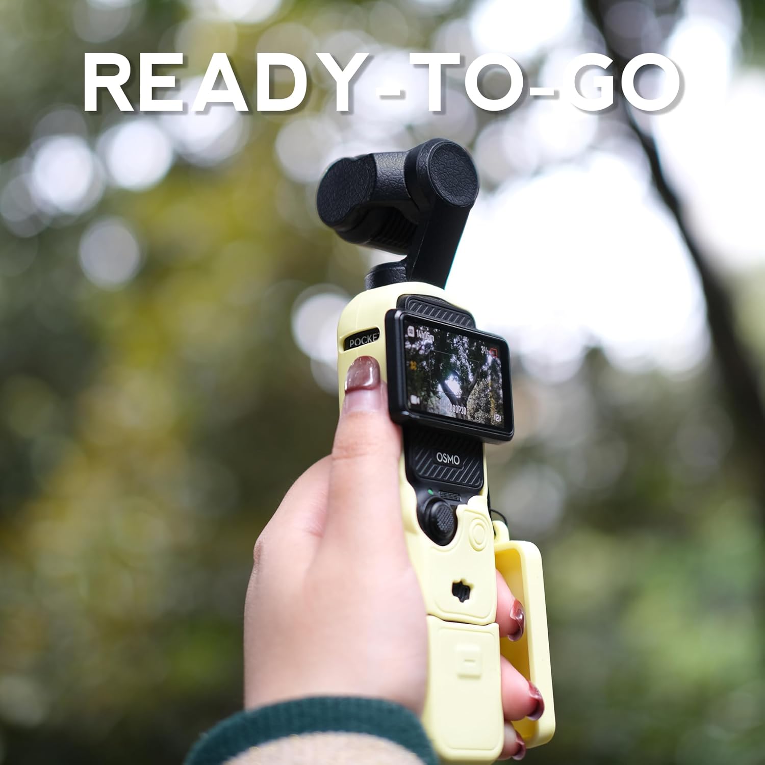 Pocthtket 3 Case, Soft Silicone Protective Case Compatible with DJI Osmo Pockthtet 3 Creator Combo, Lightweight creen Protector Grip Cover Accessories for Xtra Muse - Pink