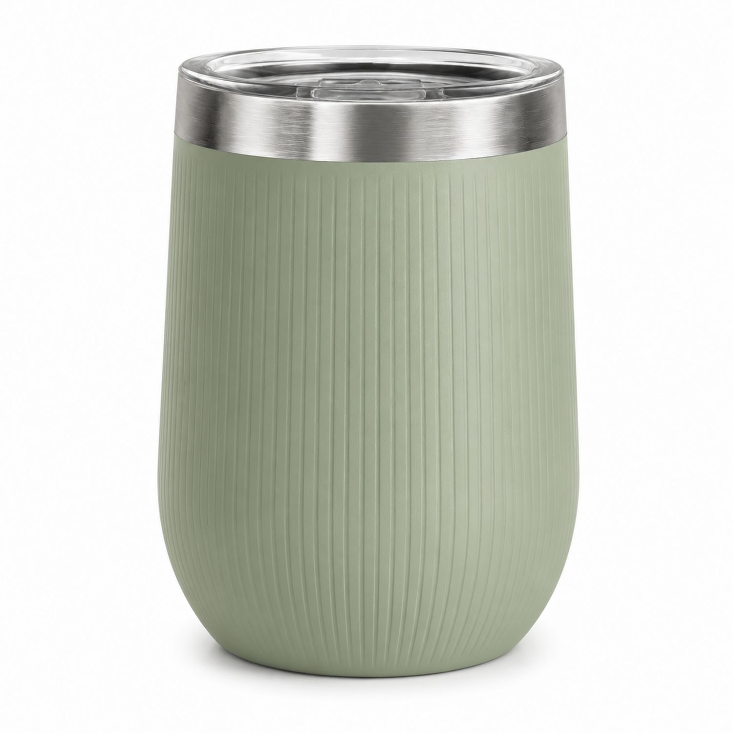 Gobelet isotherme vert sauge avec couvercle hermétique-Domellocasa