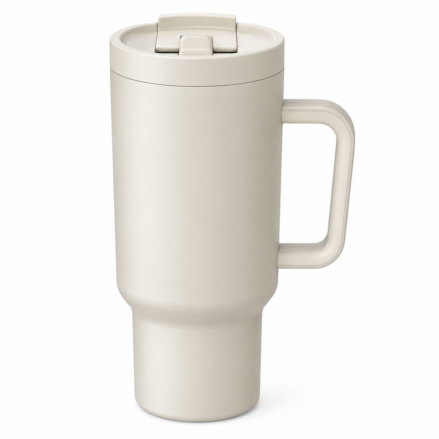 Tasse Isotherme Beige avec Anse - 400ml-Domellocasa