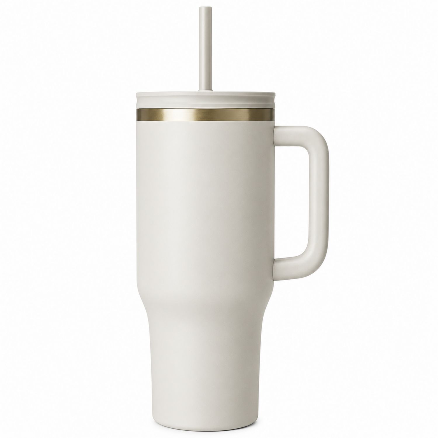 Gobelet Isotherme avec Paille 710ml Blanc-Domellocasa