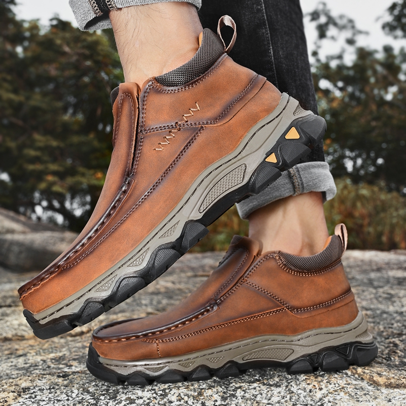 ⏰Last day 60% OFF - 2026 New Hot selling men's casual thick-soled non-slip orthopedic leather boots