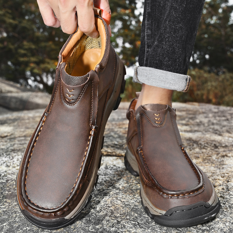 ⏰Last day 60% OFF - 2026 New Hot selling men's casual thick-soled non-slip orthopedic leather boots