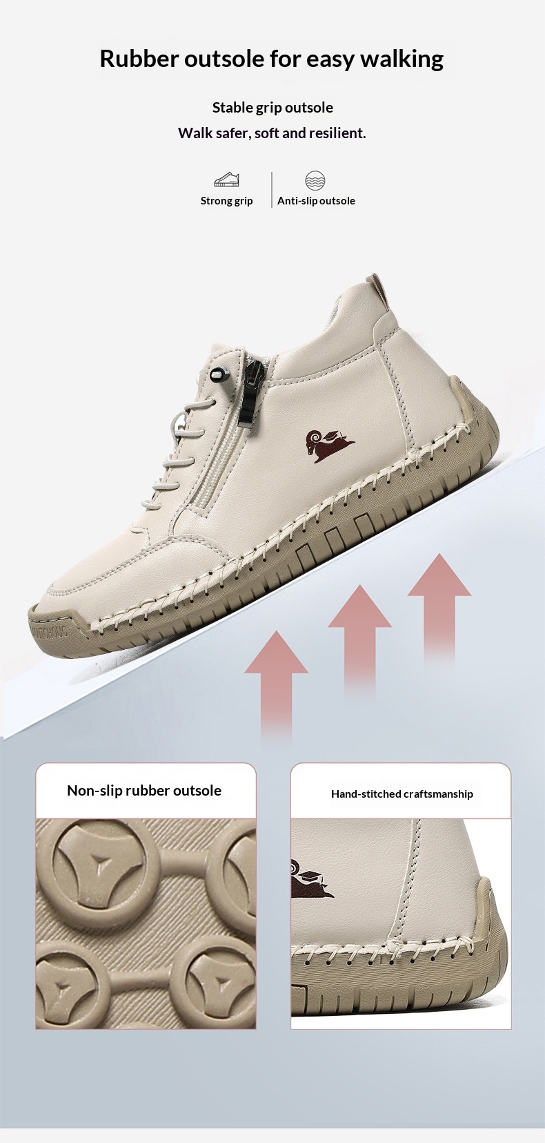 Women&rsquo;s Hand Stitched Soft Sole Flat Casual Shoes