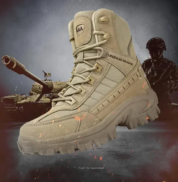 Mens Orthopedic Support Anti-Puncture Work Boots Waterproof Anti-Sprain Hiking Boots