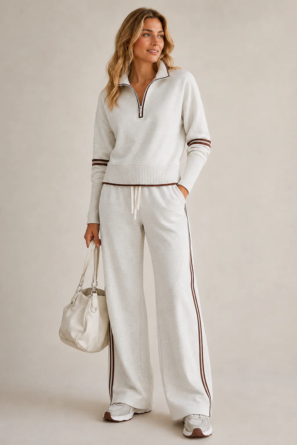 Women’s Casual Long Sleeve Two Piece Sports Set