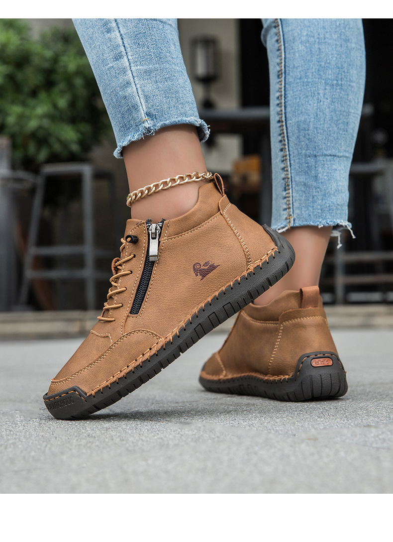 Women&rsquo;s Hand Stitched Soft Sole Flat Casual Shoes