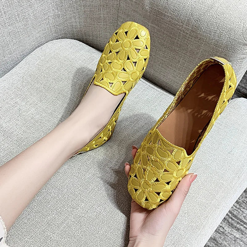 Women’s Paris Slip-On Foldable Leather Flats Loafers