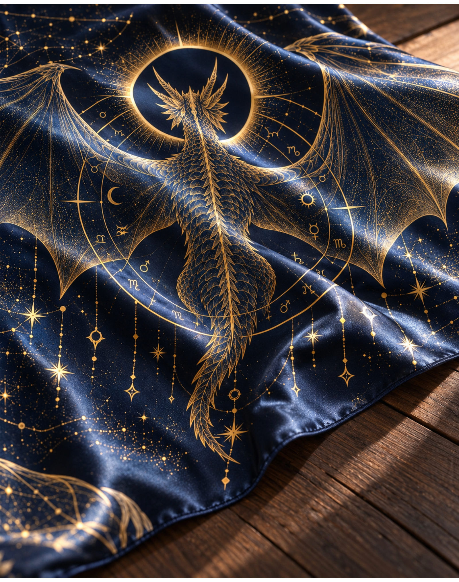 Witchy Celestial Star Constellation Dragon Wrap