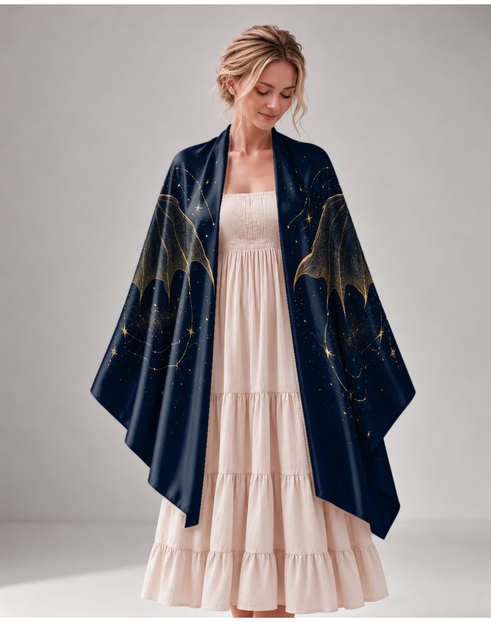Witchy Celestial Star Constellation Dragon Wrap