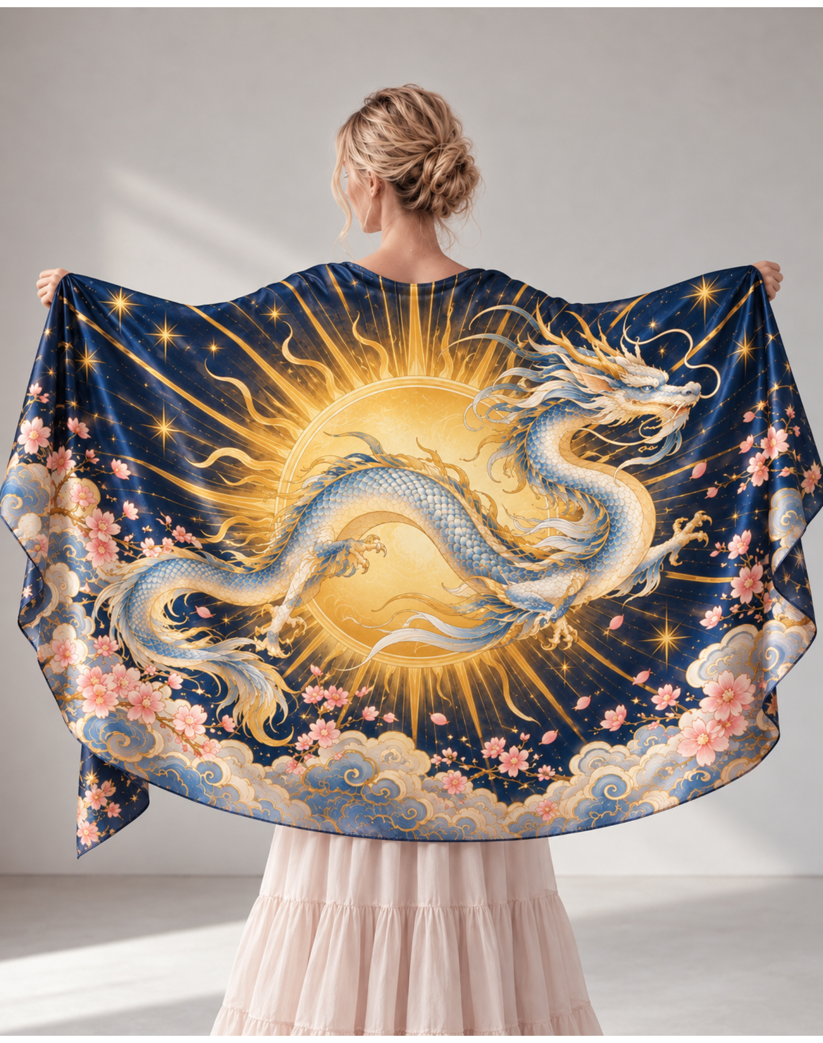 Radiant Sun Dragon Celestial Auspicious Cloud Wrap