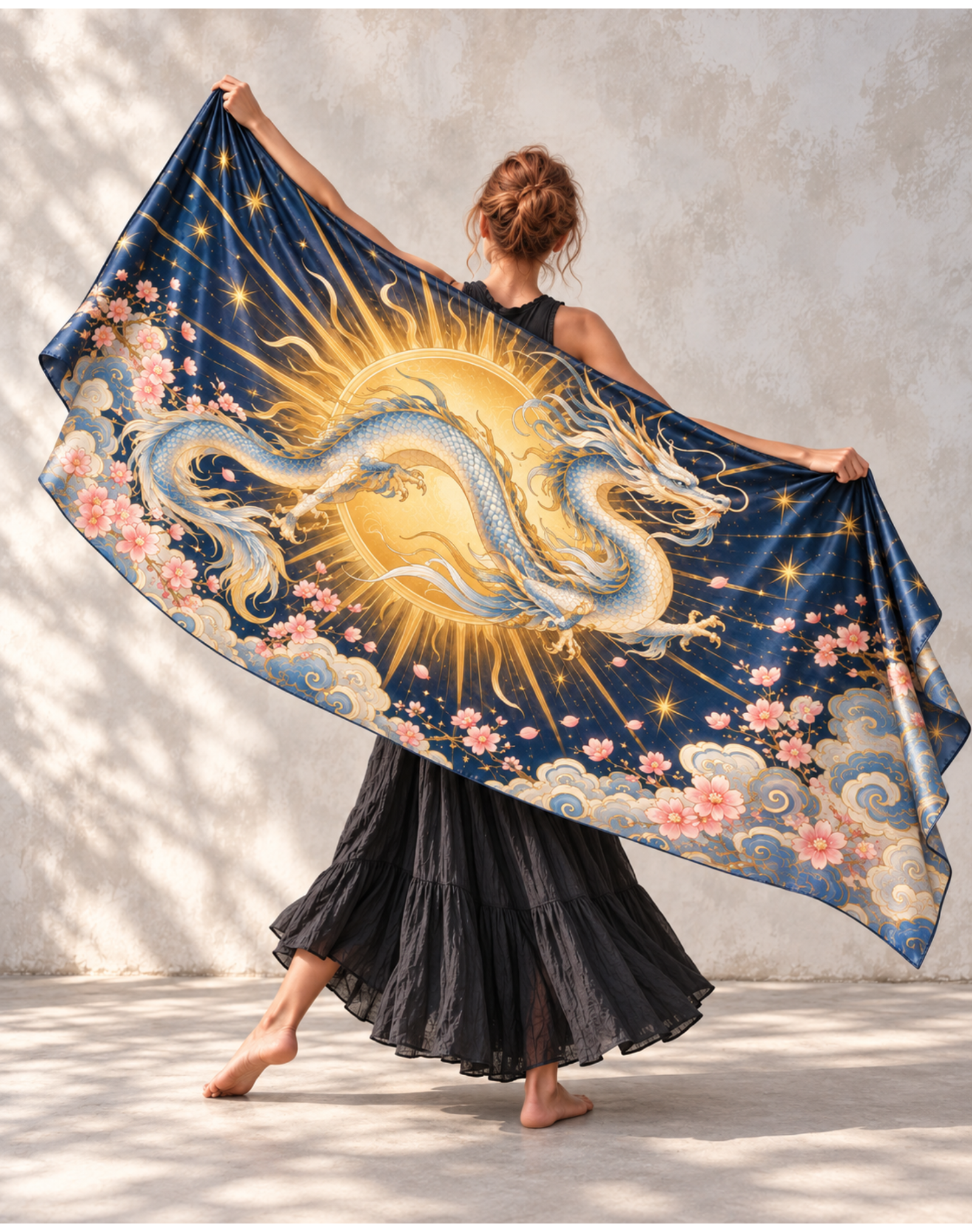 Radiant Sun Dragon Celestial Auspicious Cloud Wrap