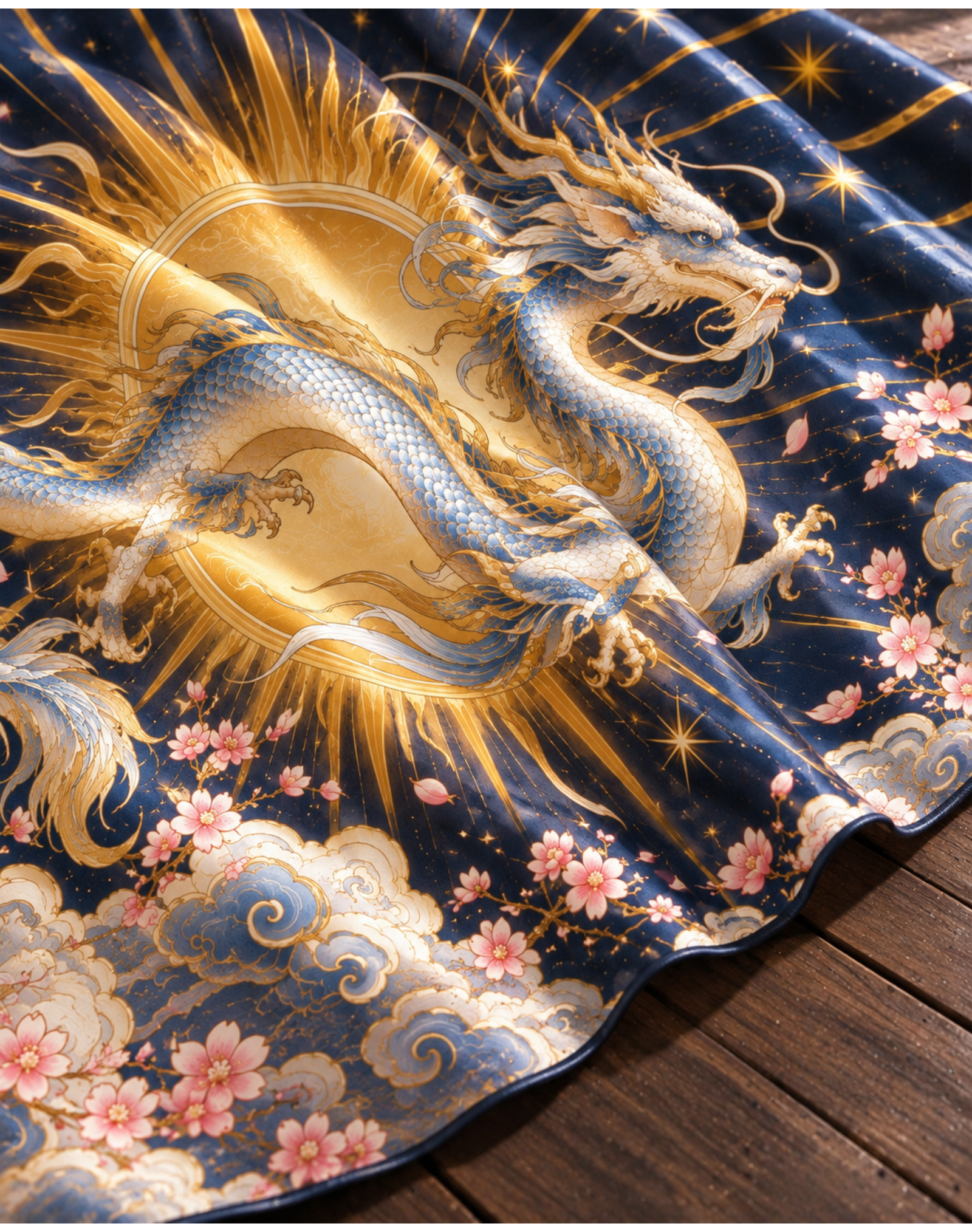 Radiant Sun Dragon Celestial Auspicious Cloud Wrap