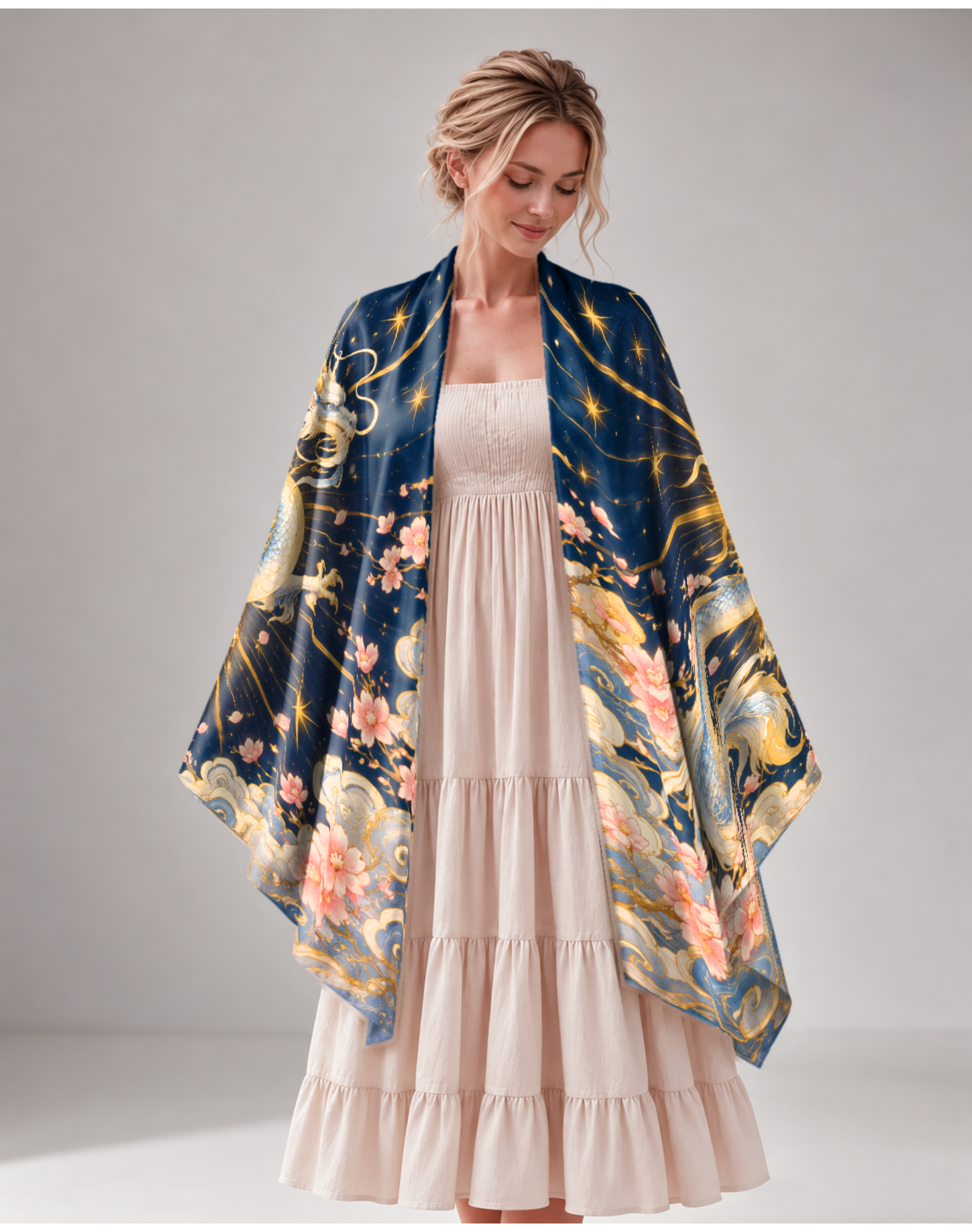 Radiant Sun Dragon Celestial Auspicious Cloud Wrap
