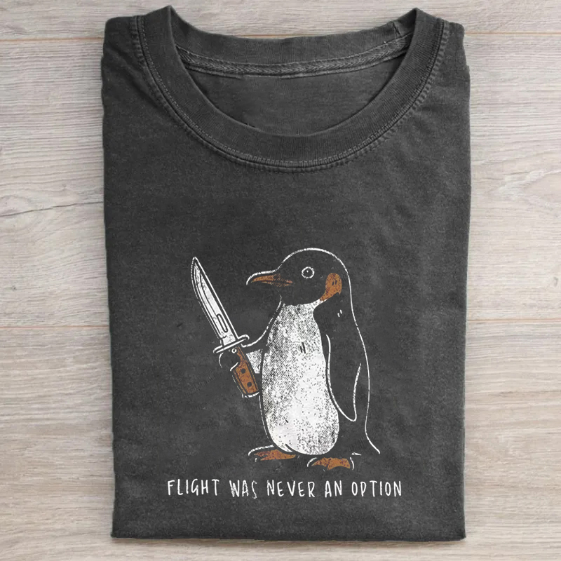 Flight Was Never An Option T-Shirt Black