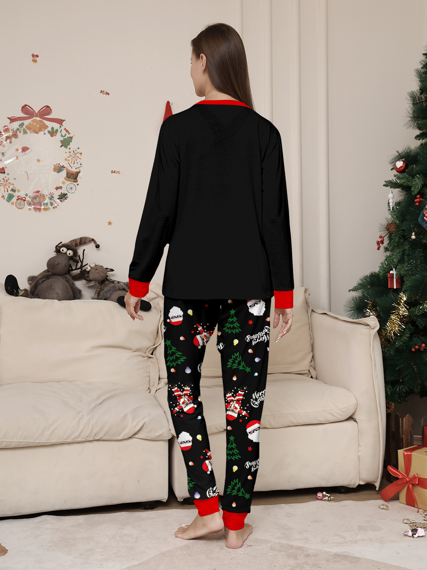 Cool Santa Dancer Black Family Christmas Pajamas