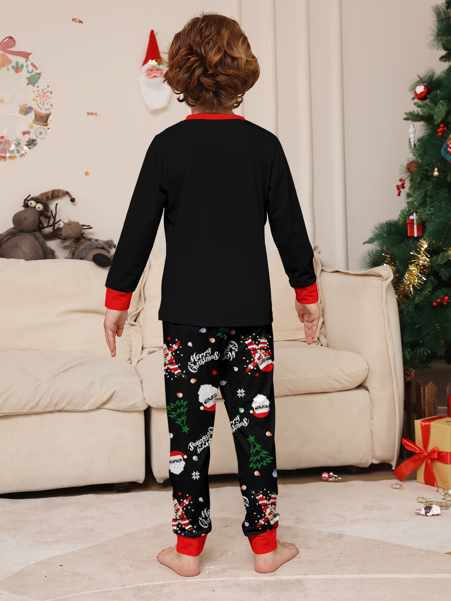 Cool Santa Dancer Black Family Christmas Pajamas