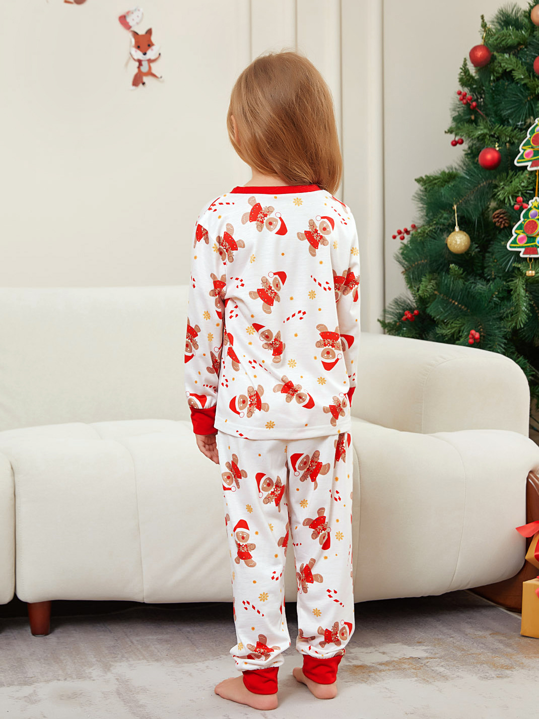 Gingerbread Man Print Family Christmas Pajamas
