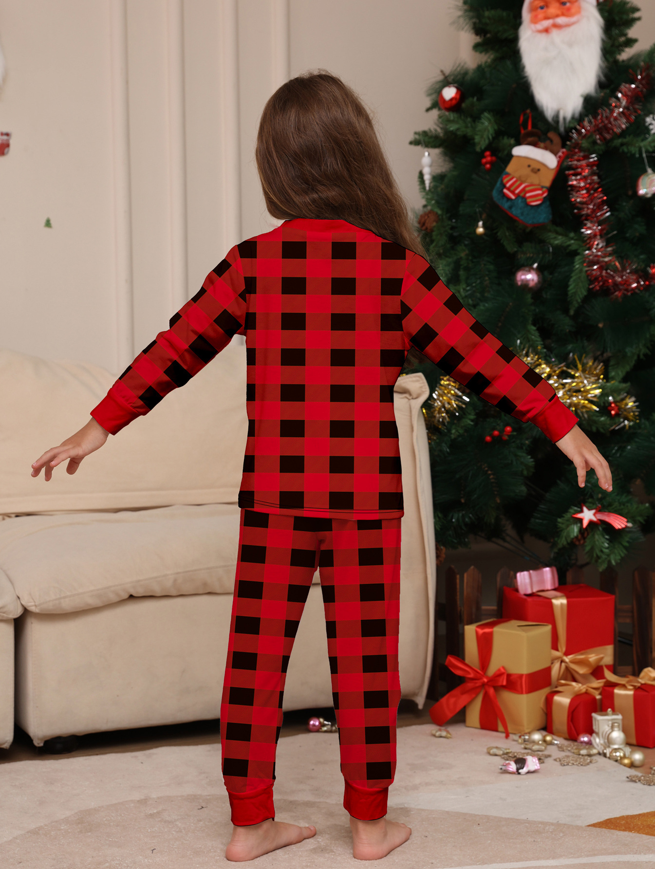 Red Buffalo Plaid Family Matching Pajamas