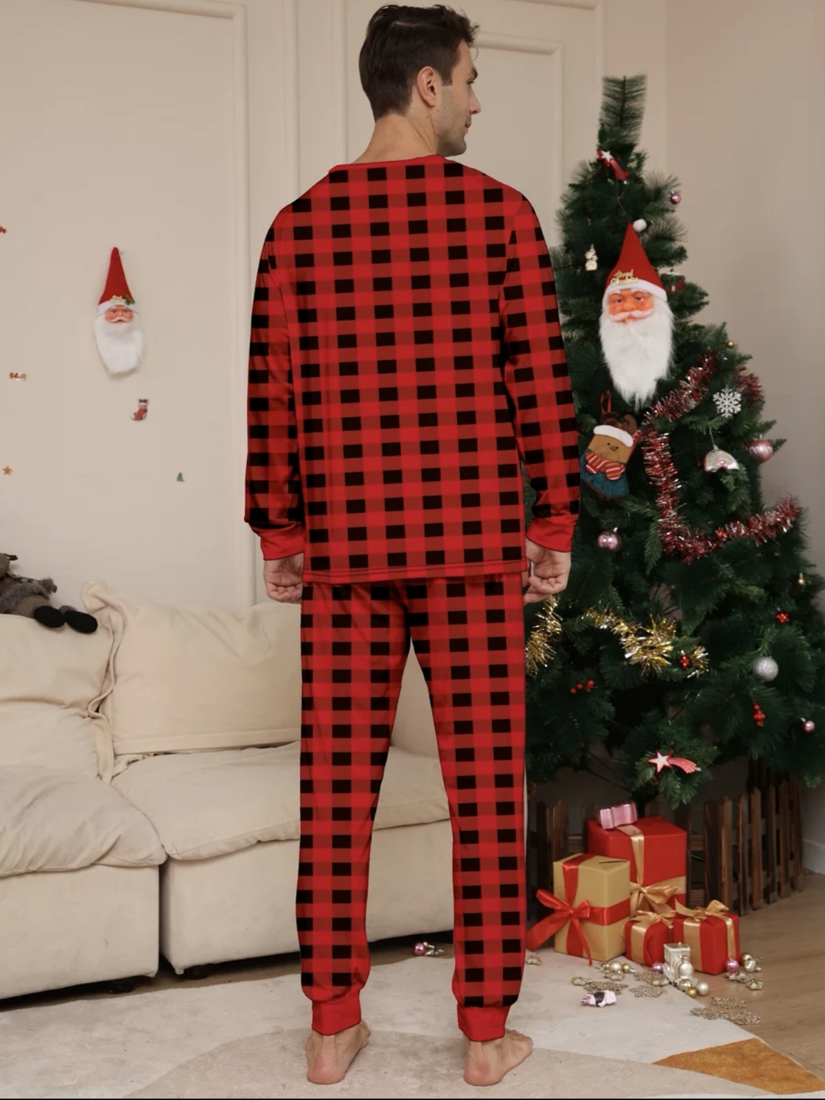 Red Buffalo Plaid Family Matching Pajamas