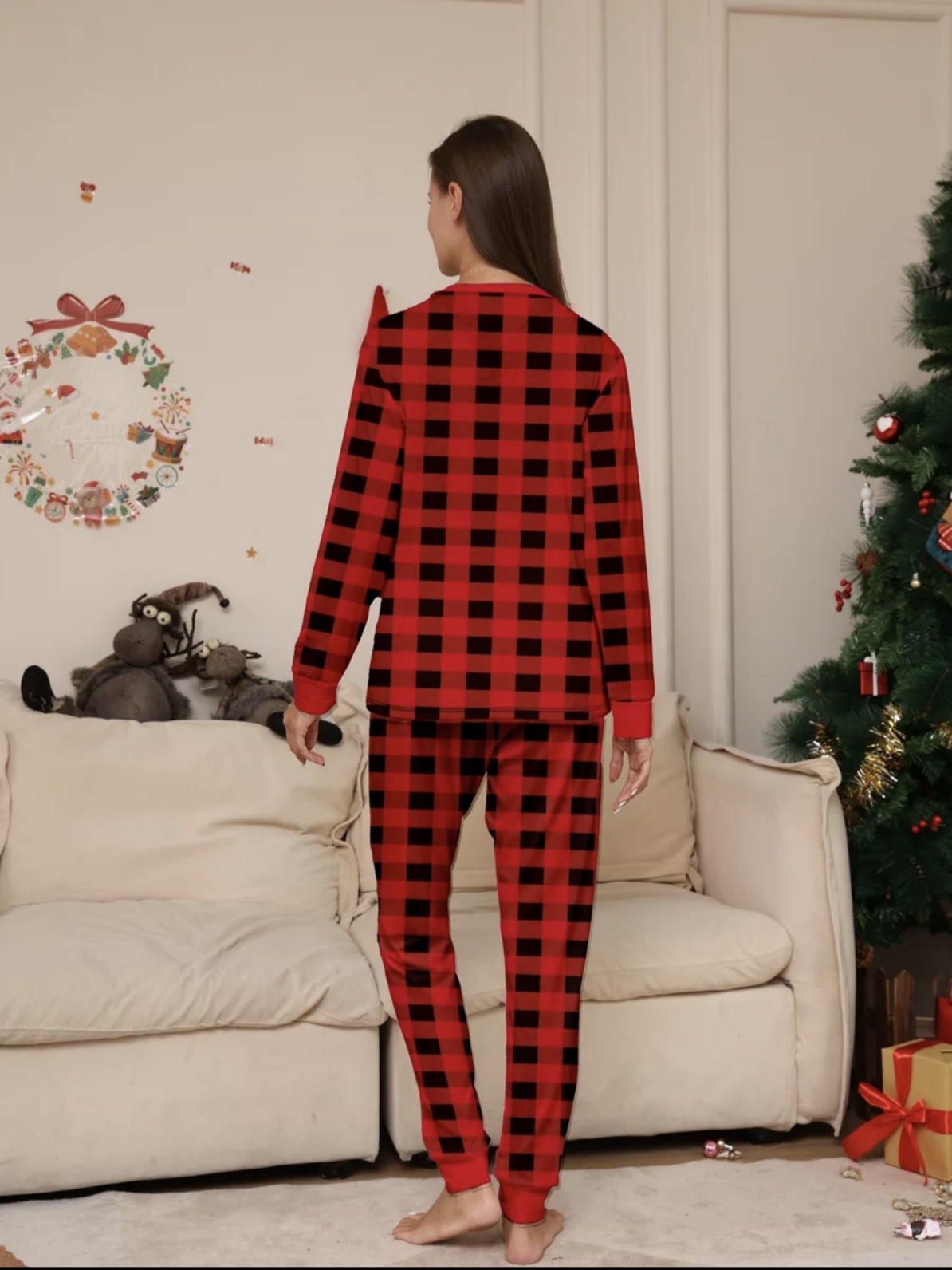 Red Buffalo Plaid Family Matching Pajamas