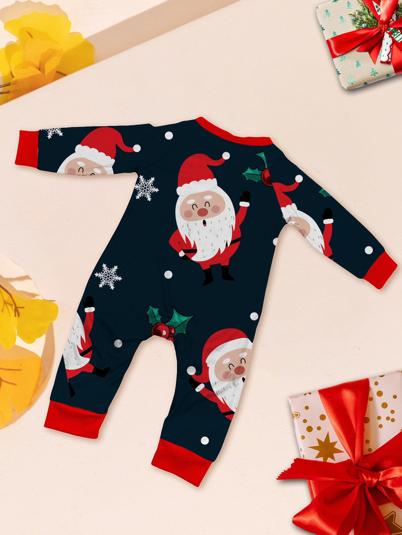 Santa Print Family Matching Pajamas