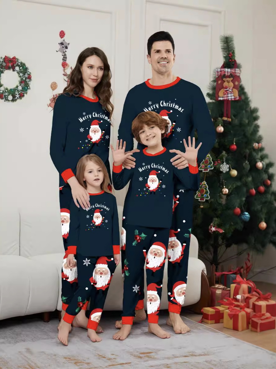Santa Print Family Matching Pajamas
