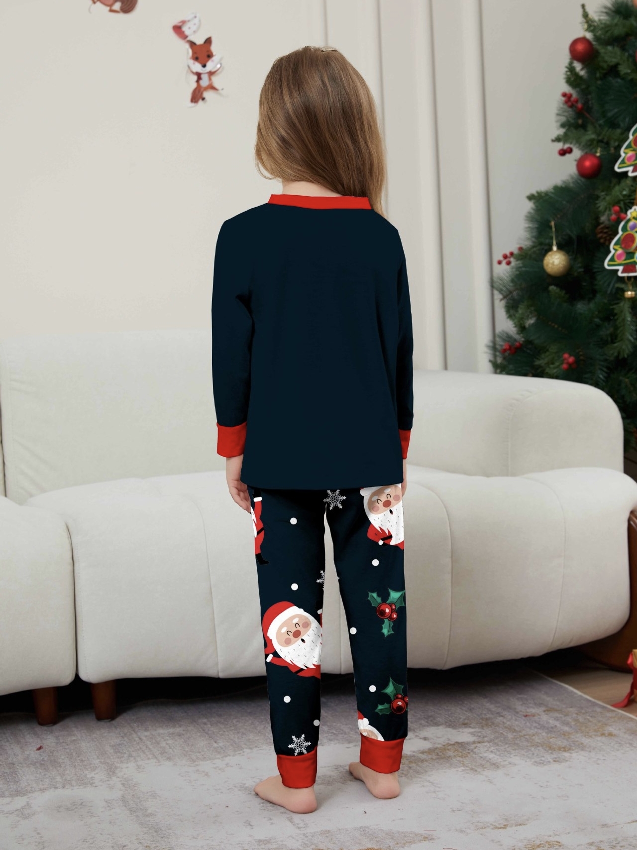 Santa Print Family Matching Pajamas