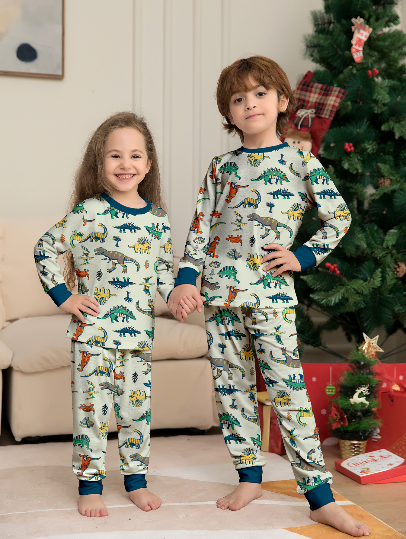 Dinosaur Print Family Matching Pajamas