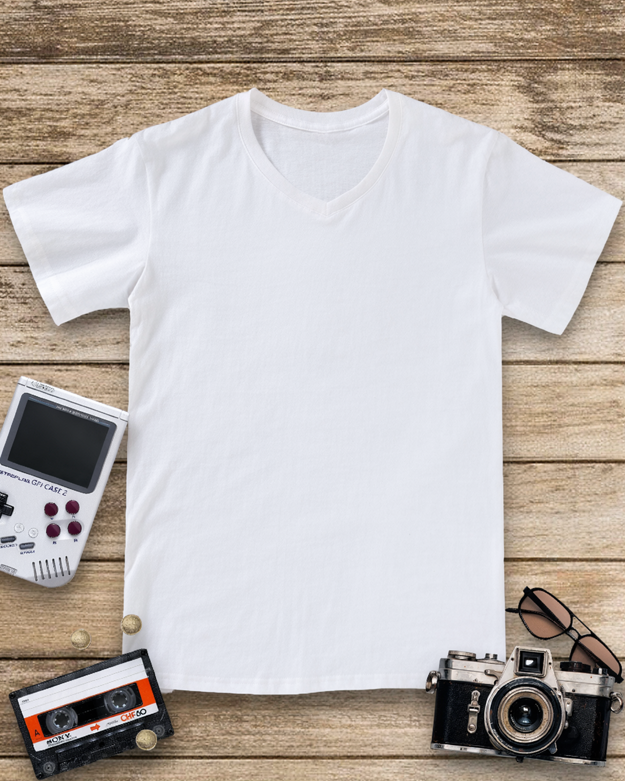 Unfollow the Rules 1980s V-neck T-Shirt image 2