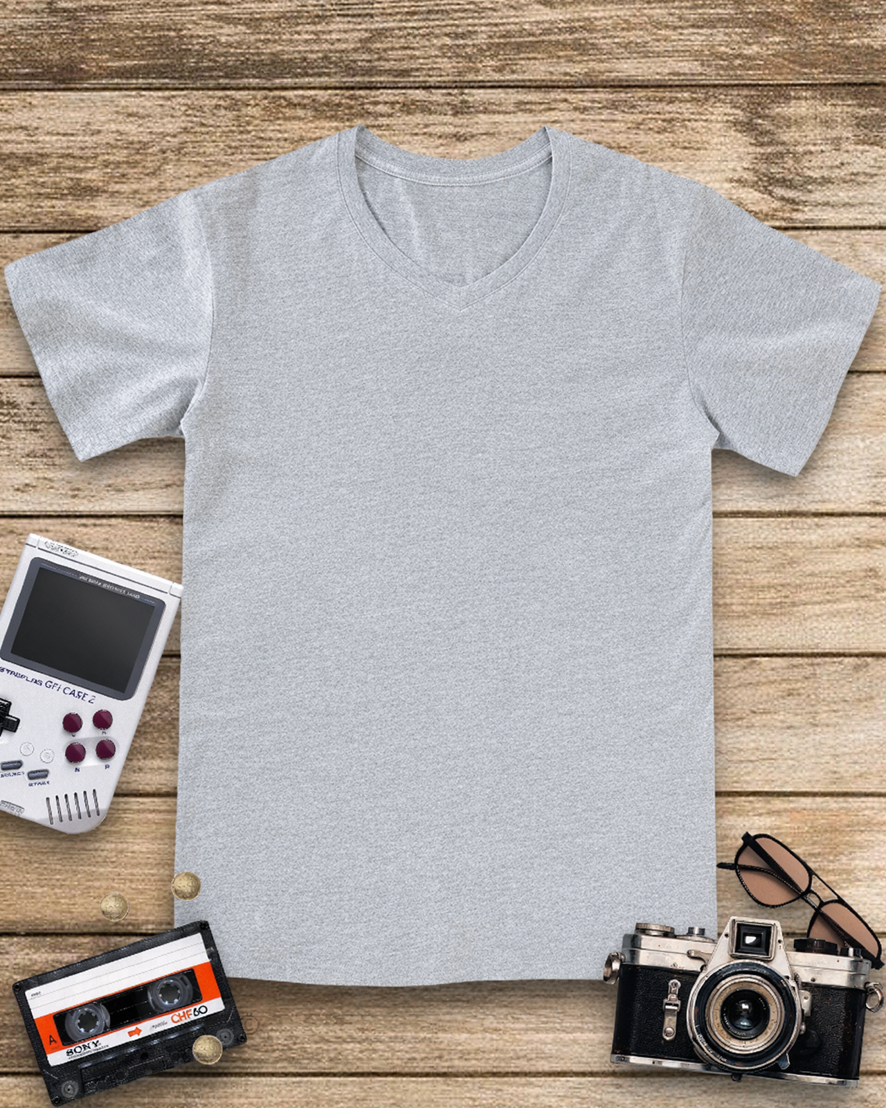 Unfollow the Rules 1980s V-neck T-Shirt image 4