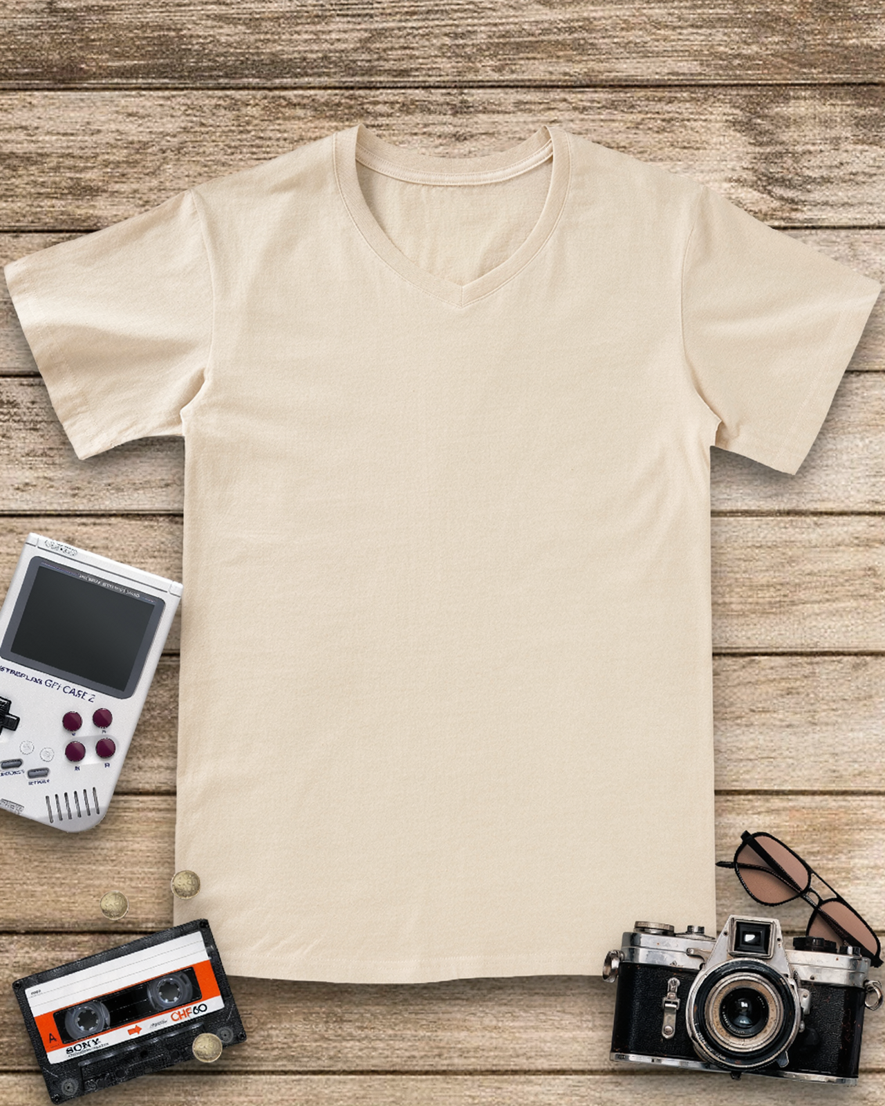 Unfollow the Rules 1980s V-neck T-Shirt image 8