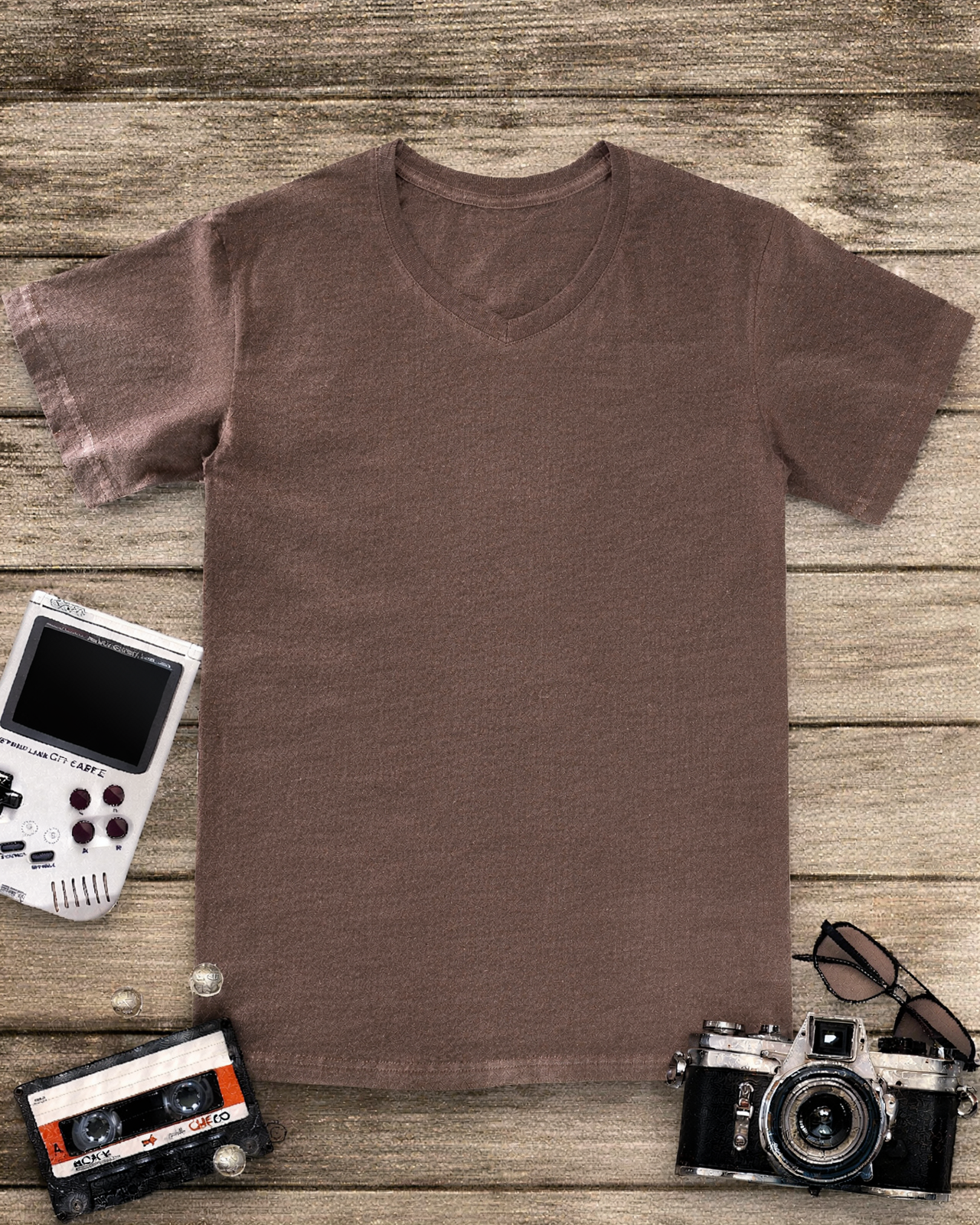 Unfollow the Rules 1980s V-neck T-Shirt image 10