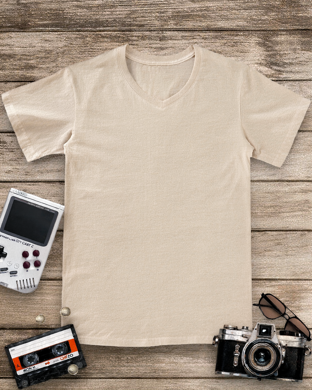Face Your Fears 1990s V-neck T-Shirt image 2