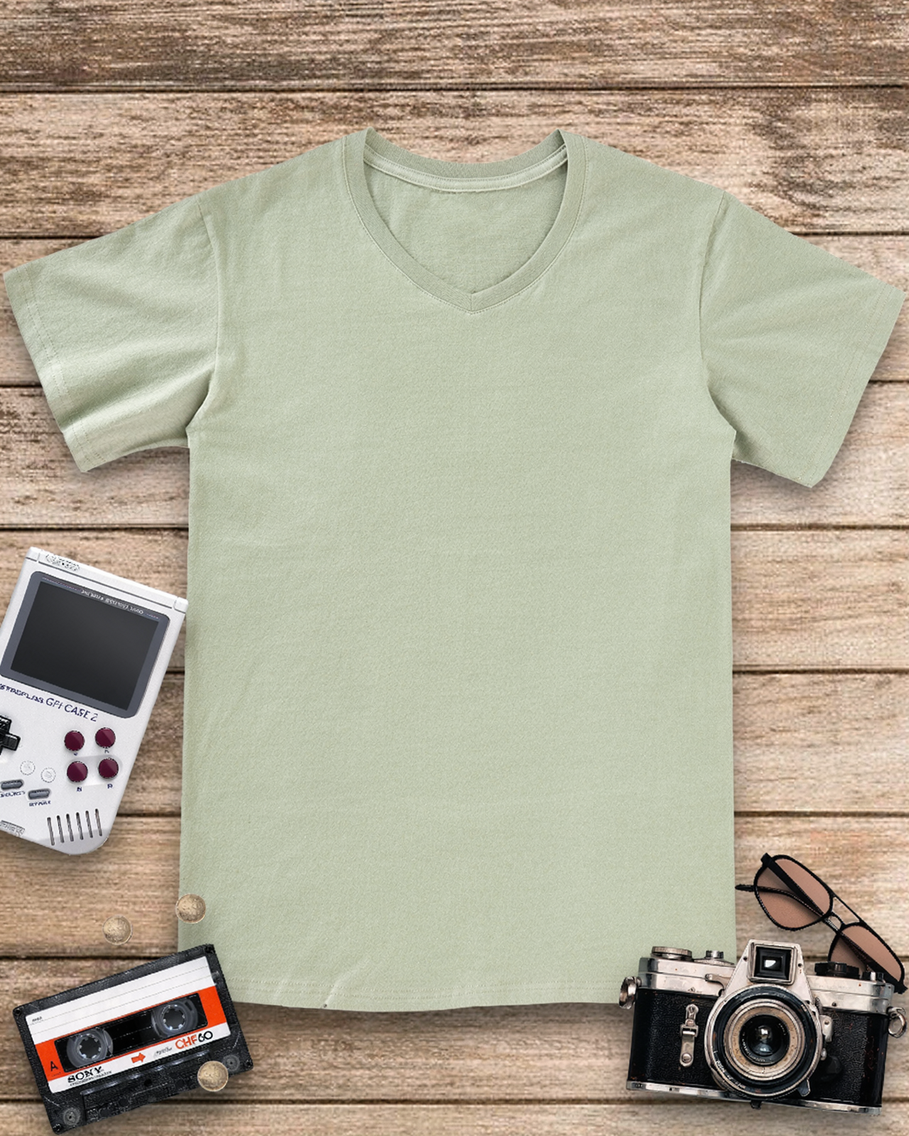 Face Your Fears 1990s V-neck T-Shirt image 6