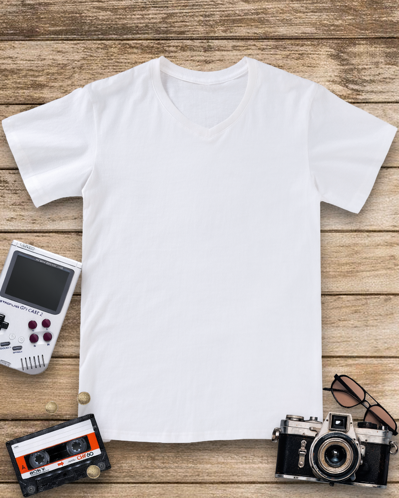 Donut Worry 1990s V-neck T-Shirt image 10