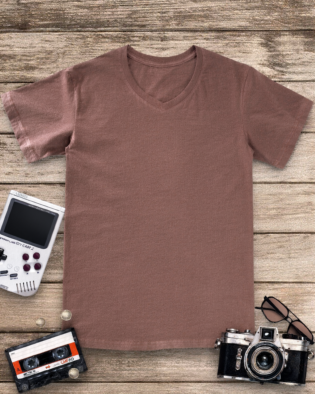 Donut Worry 1990s V-neck T-Shirt image 12