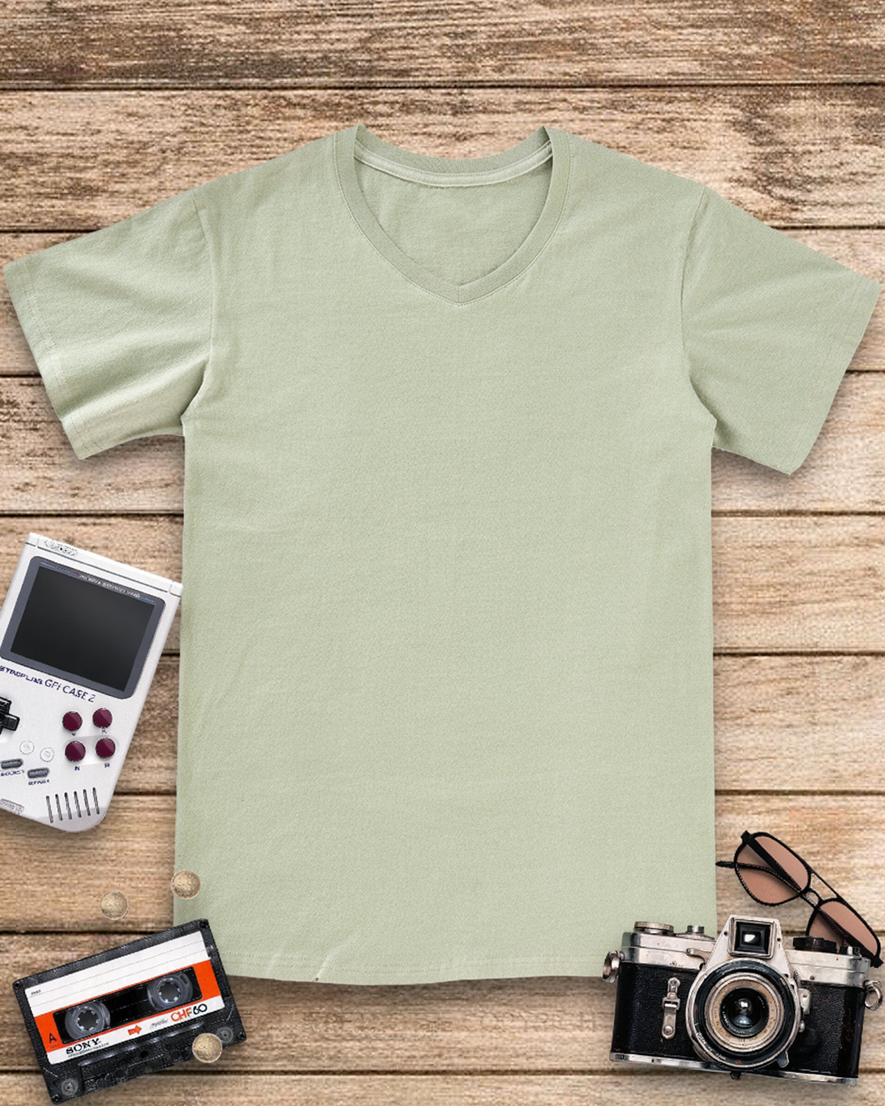 Donut Worry 1990s V-neck T-Shirt image 14