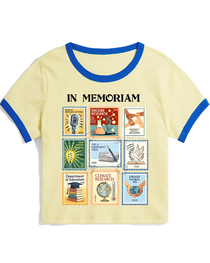 In Memoriam Women's Ringer T-shirt image 1