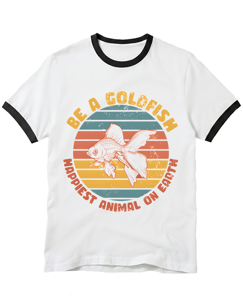 Be A Goldfish1970s Ringer T-Shirt image 1