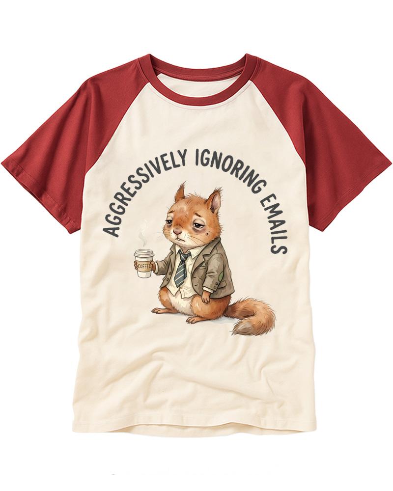 Coworker Gift 2000s Raglan Baseball T-Shirt image 1