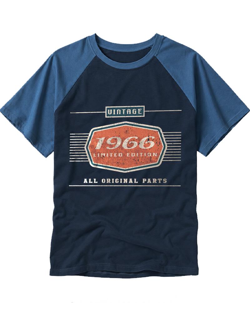 Car Lover Dad Grandpa Gifts 1960s Raglan Baseball T-Shirt image 1